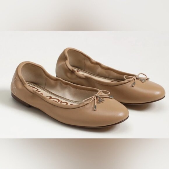 New Sam Edelman Felicia Ballet Flats Leather with Rounded Toe Size 8 - Picture 2 of 11